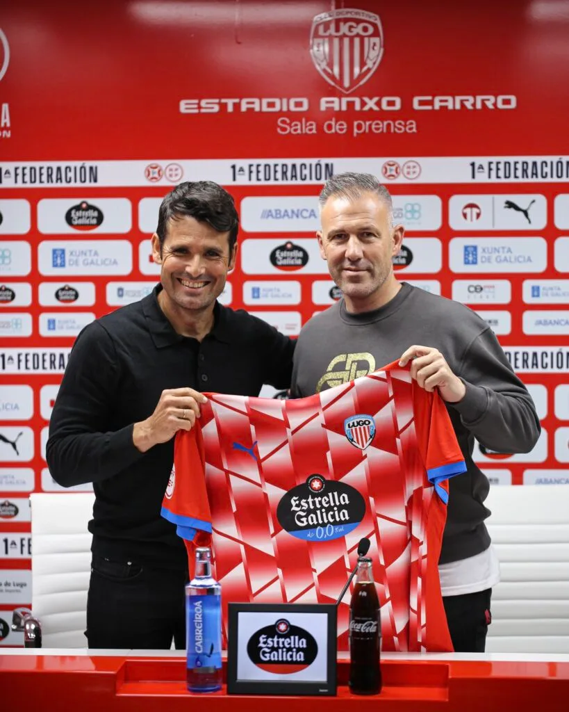 Rueda de prensa de presentación de Lolo Escobar como técnico del CD Lugo